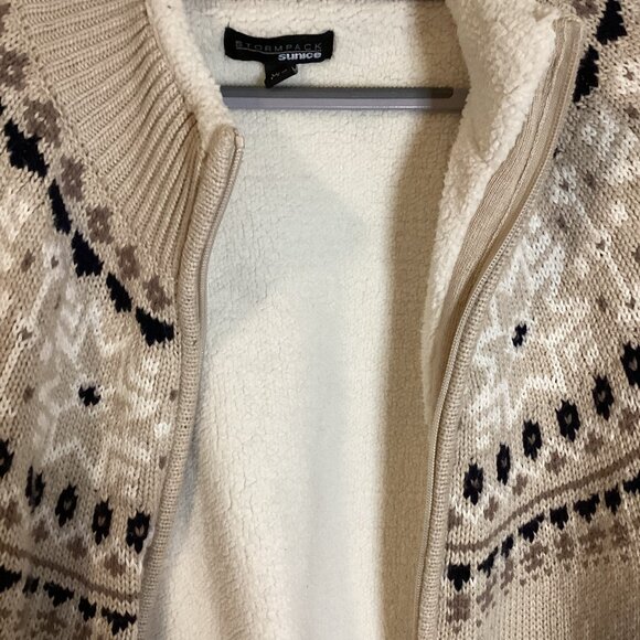 Stormpack Sunice Men's Women's Fleece Lined Fair Isle Sweater Cardigan Size XXL - Picture 6 of 10